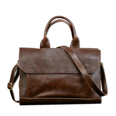 China Top quality PU new mobile tide bag men's bag shoulder briefcase handbags messenger management computer briefcase man bags for sale