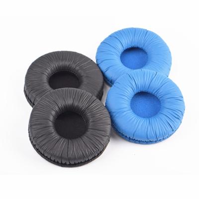 China Replace For Factory Original Wholesale Blue Frog Pads Replacement Foam Leather Ear Pads For Tune60 T500BT T450 T450BT 70mm Earphone Cushion for sale