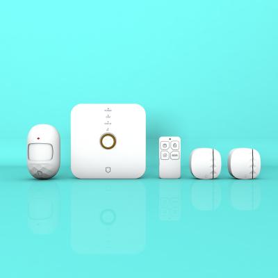 China 433Mhz Tuya Wifi / GSM Wireless Smart Home Alarm Security System 135*80*36 mm for sale