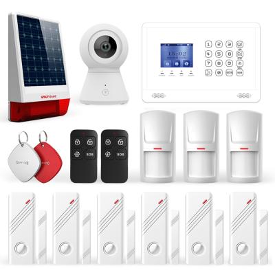 China TuyaSmartLife GSM Alarm Gateway Home WIFI AUTO Button Kit Tuya GSM GSM Wifi Alarm System for sale