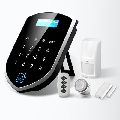 China Fashionable Wireless GSM WIFI Home Security System YL-007WT2R 8 Remote Controllers Smart Life Alarm System Supplier for sale