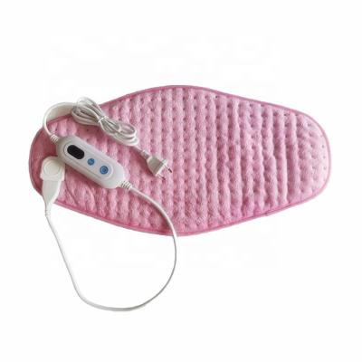 China Hot Selling Overheating Protection Customized Super Soft Pink Electric Heating Belt For Back Pain for sale