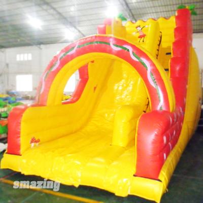 China Commercial children inflatable outdoor playground slide and adult inflatable slide for sale for sale