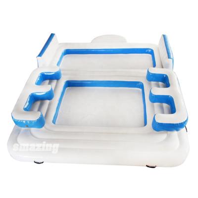 China Event/Party Outdoor/Indoor Inflatable Floating Island /floating Inflatable Water Park For Adults for sale