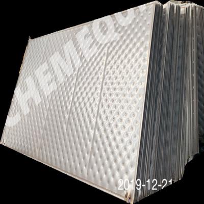 China Liquid laser welded honeycomb heat exchanger plate for refrigerator and plate falling film ice machine for sale