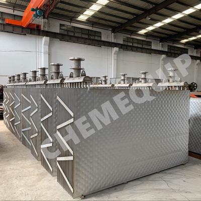 China energy & Mining Laser Welded Temp Plates Corrugated Caustic Soda Plate Heat Exchanger Use In Textile Industry for sale