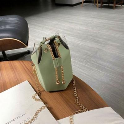 China Retro Graffiti Handbag Chain Women's Box Hexagon Bag for Girls Fluorescent Shoulder Bags Mini L Handbag 2021 Fashion Purses and Handbags for sale