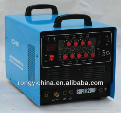 China Shanghai Rongyi SUPER200P 220v AC/DC Pulse TIG/MMA/CUT Multifunction Aluminum Welding Machinery Repair Shop Tool for sale