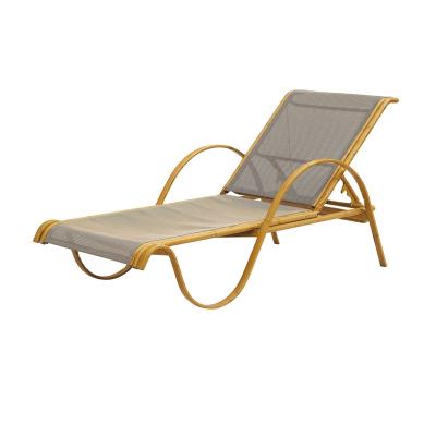 China Modern Bamboo Fabric Look French Round Chaise Lounge Chair for sale