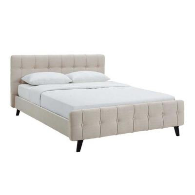 China King Queen Size Durable Cheap Modern Functional Upholstered Soft Leather Bed for sale