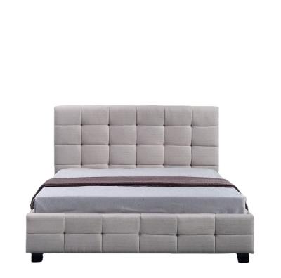 China Hot Selling Modern High Bed Sofa Bed Headboard Platform Bedroom Furniture Fabric Kd Bed Frames for sale