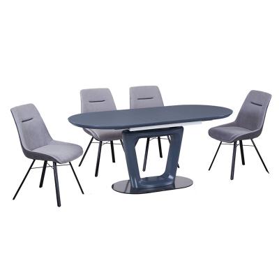 China Modern Rectangle MDF Table Home Furniture MDF 4 Seater Dining Table Set for sale