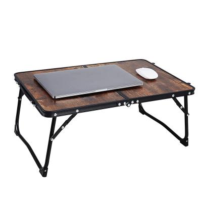 China (Others) Adjustable Folds In Half With Storage Space Interior Adjustable Flexible Bed Tray Laptop Table Desk for sale