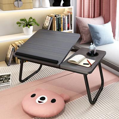 China (Other) 4 Tier Home Workplace Reading Book Foldable Adjustable Laptop Bed Portable Table with Cup Holder for sale