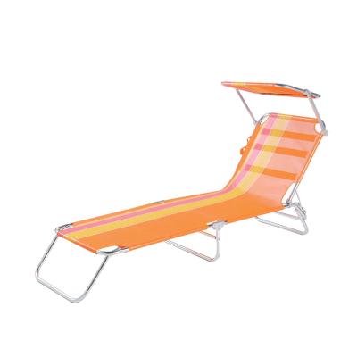 China 2019 Products Outdoor Leisure Folding Lightweight Trendy Aluminum Beach Chairs With Canopy for sale