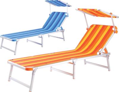 China New Trend Lightweight Product Customized Sun Shade Foldable Aluminum Beach Chair With Umbrella for sale