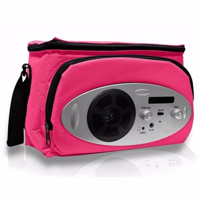 China New Innovative Promotional Products Insulated Bag Cooler With Built In Newest AM/FM Radio Lunch Bag for sale