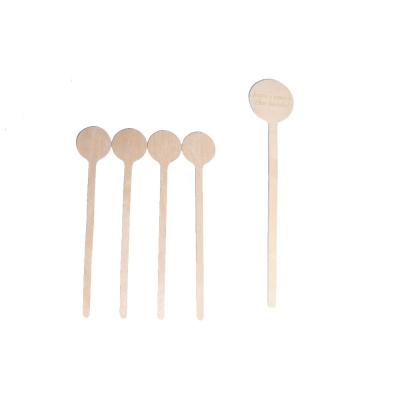 China Viable Novelty Drinks Stirrers Disposable Coffee Agitator Custom Coffee Stirrers For Office for sale