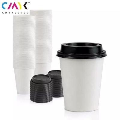 China Color Recyclable Custom Wholesale Custom Size Paper Cup Degradable Disposable Hot Paper Cup for sale