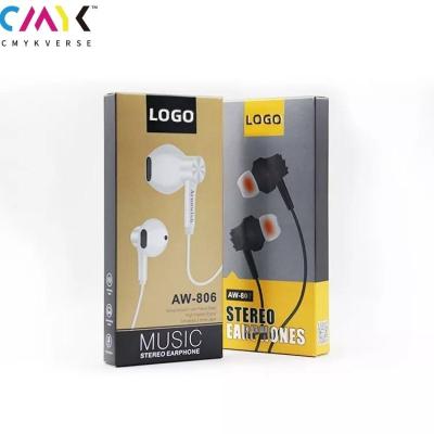 China Eco Recyclable Customized Wireless Packaging Headphones Box Packaging Box With Hook Papers Packaging Box for sale