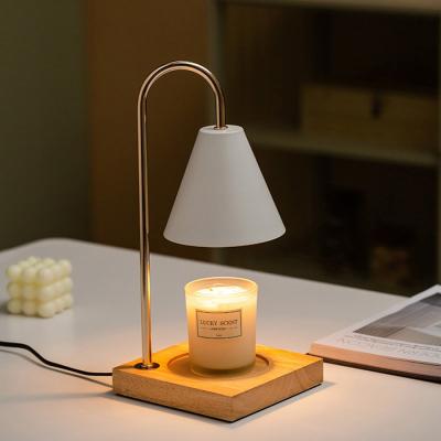 China Eco - Friendly Indoor Bamboo Based Aromatherapy Adjustable Electric Candle Temperature Warmer Lamp For Candle Melting for sale