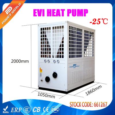 China Pompa de calor de EVI de la agua caliente, pompa de calor ambiente baja aire-agua en venta