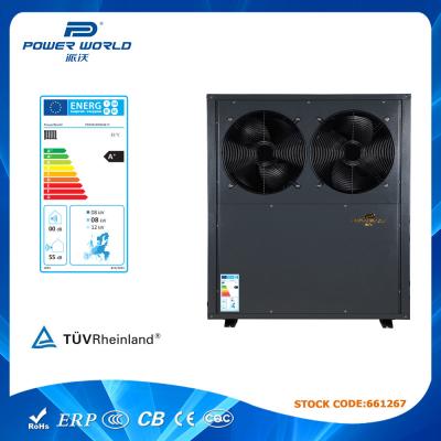 China Calentador de agua de la pompa de calor de la fuente de aire de la baja temperatura de EVI competiable con energía solar con la etiqueta A+ de la energía del ERP en venta