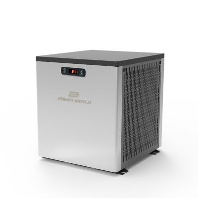 China Freestanding smart wifi R32 mini pool heater swimming pool heat pump water heater for sale