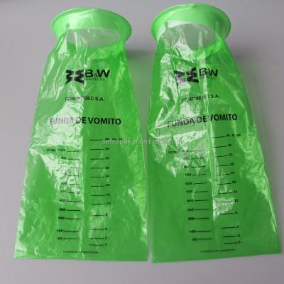 China 25 pcs LDPE blue disposable barf bag disposable package with custom label and printing for Amazon seller for sale