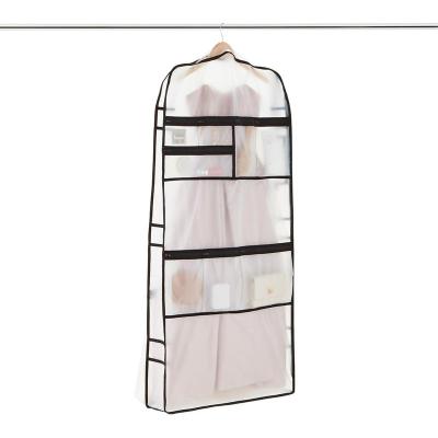 China CLOTHING Clear Vinyl Dance Garment Bags With Pockets For Costume for sale