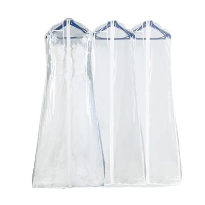 China 70 inch reusable clear plastic garment bag for evening dress with15 inches tapered gusset for sale