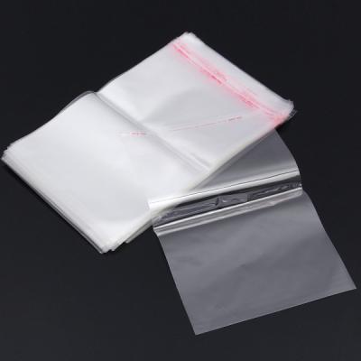 China Recyclable Clear Resealable Display Cellophane Bags With Adhesive Closure For Snacks, Cards, Wrap Letters And Candy for sale