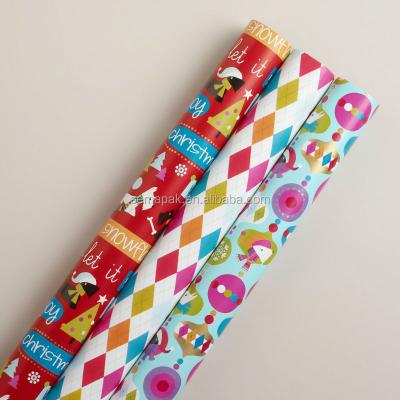 China Various designs customized anti-bend wrapping paper&gift wrapping paper&christmas wrapping paper for sale