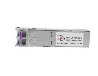 Cina DONGWE CSFP DW-C0334-02C (D) 155M, 1310nm/1490nm; Bidi compatto di SFP, 2KM, DDM 0ºC~+70ºC in vendita