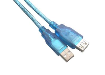 中国 透明な 2.0 USB のデータ転送ケーブル AM AF のコネクター、USB のハブ 販売のため