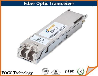 China Módulo con varios modos de funcionamiento de alta velocidad del transmisor-receptor del transmisor-receptor QSFP28 SFP de la fibra óptica 100G en venta