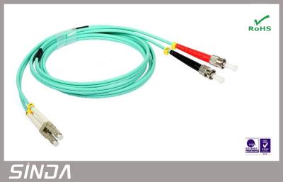 Chine LC au câble optique à plusieurs modes de fonctionnement de correction de la fibre OM3 de St 10G pour des communications de réseau à vendre