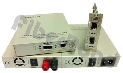 China DWDM / CWDM 10G Media Converter Copper To Fiber , RJ45 To SFP+ for sale