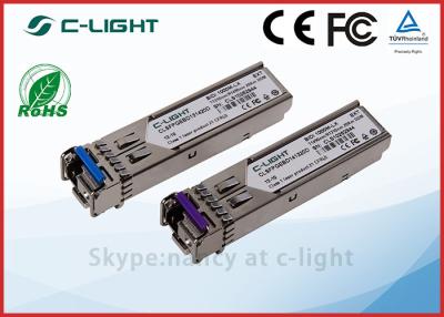 China Kompatible CER-ISO SFPs 1000M 20km Transceiver LC BIDI optische zu verkaufen