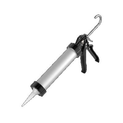 China Aluminum Alloy Die Cast Handle Pneumatic Caulking Gun Sealant Gun Sausage Caulking Gun For Single Component Silicone Sealant In Sausage Pack 600ml for sale