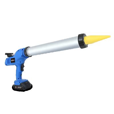 China 600ml Industry 20V Silicone Dual Cartridge Electric Cordless Caulking Gun Powered By Lithium Battery for sale