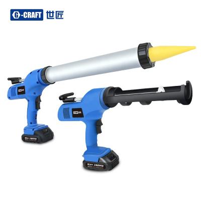 China 600ml Industry 20V Silicone Dual Cartridge Electric Cordless Caulking Gun Powered By Lithium Battery for sale