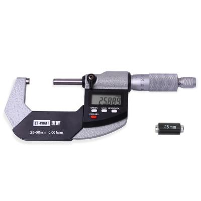 China 25-50MM Digital Micrometer G513132 Electronic Internal External External 0.001MM Screw Micrometer for sale