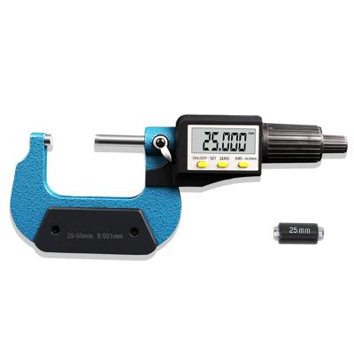 China High Quality 25-50mm Electronic Micrometer 0.001mm Outside Micrometer Digital Micrometer With Big Screen G513124 for sale