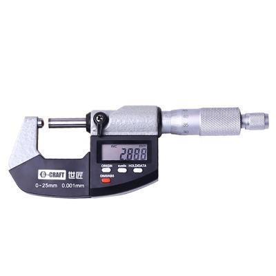 China Digital Electronic Single Outer Tube Ball Micrometer Internal Screw Micrometer 0-25MM 0.001MM G513135 for sale