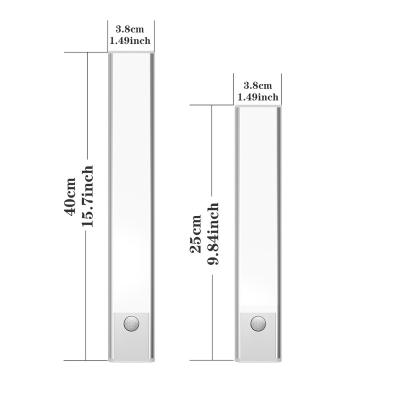 China Luz Nocturna Con Sensor De Movimiento Modern Usb Sensor Light Lamp Cupboard Door Bulb Kitchen Led Under Cabinet Lighting for sale