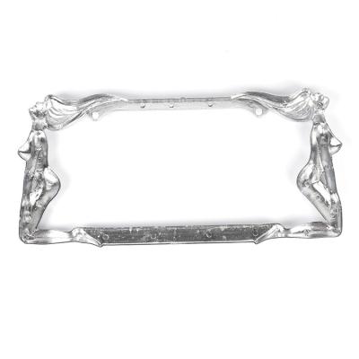 China Making  License Plate Frame High Quality Custom Canada Alloy Zinc Rectangle Light Car License Plate Frames for sale