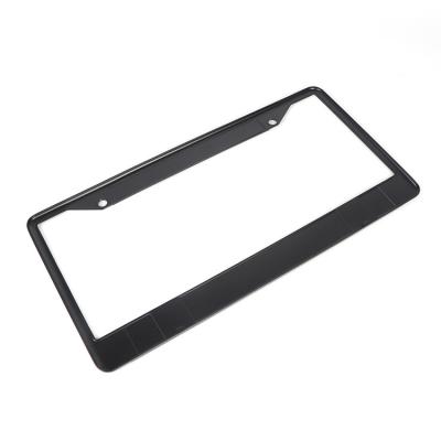 China Making License Plate Frame High Quality Decorative Blank Black Mental Zinc Alloy Car License Plate Frames for sale