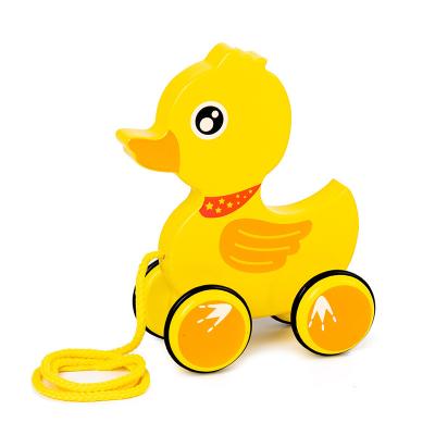 China Wooden Pull Along Animal Toy Duck For Toddlers Game for sale