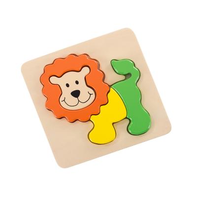 China Educational Toy Cheap Price Wooden 3D Animal Puzzles Amazon Hot Sale Toy for sale